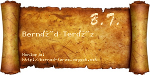 Bernád Teréz névjegykártya